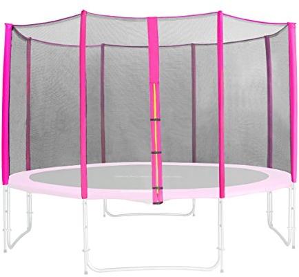 SixBros. Sicherheitsnetz Pink für Gartentrampolin 1,85 M - 4,60 M versch. Größen - SN-ON/1951 - Größe 2,45 m 3L