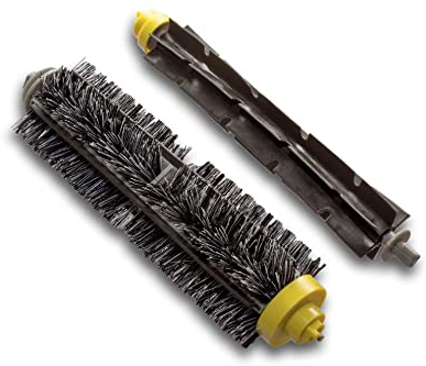 vhbw 2x Cepillo redondo (set de cepillos) compatible con iRobot Roomba 774, 775, 776, 765, 772 aspiradora - cepillo laminado, cepillo giratorio