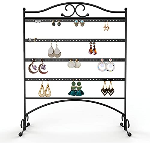 Mango Steam Jewellery Organizer for Hanging Earrings, Black
