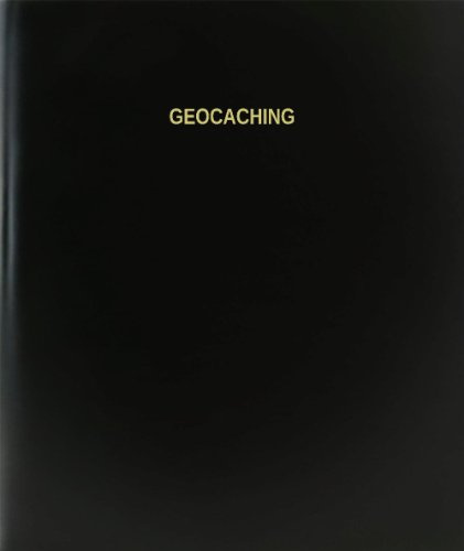 BookFactory Geocaching Log Book/Journal/Logbook - 120 Page, 8.5''x11'', Black Hardbound (XLog-120-7CS-A-L-Black(Geocaching Log Book))