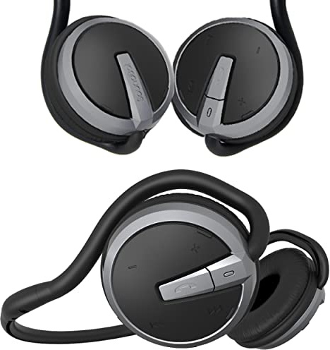 Soundbot SB221 HD Wireless Bluetooth 4.0 Sports-Active Headphones for 20Hrs Music Streaming & 25Hrs HandsFree Calling with Sweat Resistant Ergonomic Secure-Fit Design & Voice Command Support, Black