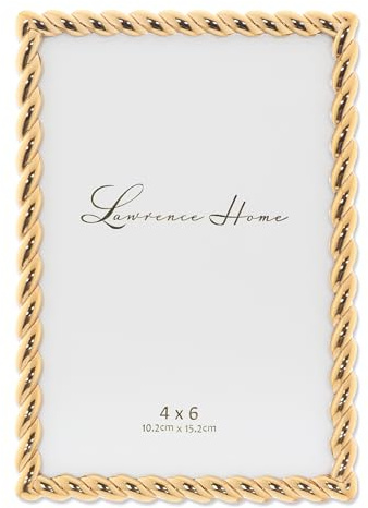 Lawrence Frames 4x6 Golden Rope Picture Frame (712046)