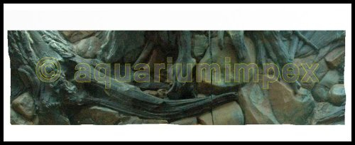 Aquarium 3 D 150 Rückwand Amazonas Wurzel 150x50 2tlg.