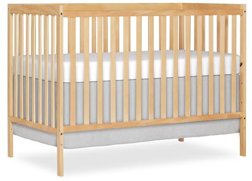 Dream On Me Synergy 5-in-1 Crib, Toddler Bed in Natural
