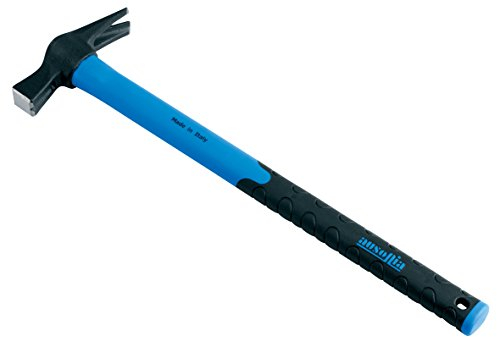 AUSONIA - 45012 MARTILLO DE CARPINTERO MODELO ESPAÑA DE 300 GR CON CABEZA FORJADA EN ACERO C45 TEMPLADA POR INDUCCIÓN Y MANGO DE 45 CM DE FIBRA DE VIDRIO CON EMPUÑADURA ANTIDESLIZANTE