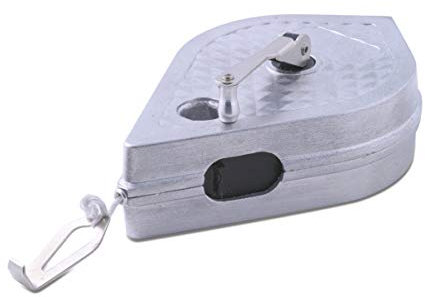 Novipro - Cordel de trazado, 30 metros, aluminio de línea americana