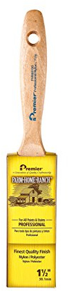 Premier 1-1/2 Flat Varnish Brush with Beavertail Wood Handle, Farm-Home-Ranch, FHR00130