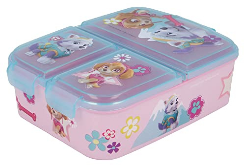 STOR 80720 Multi Box Girl Paw Patrol Sandwich Pot with Multiple Compartments, Plastic