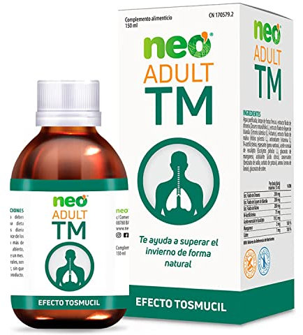NEO - Extracto de Plantas y Vitaminas - 15 ml - Bote para 10 Días - Con Drosera, Liquen, Malva y Eucalipto - Ayuda a Calmar la Tos - Adult TM Tosmucil