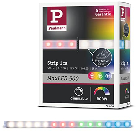 Paulmann MaxLED RGBW Strip beschichtet 1m 12W mit Farbwechselfunktion