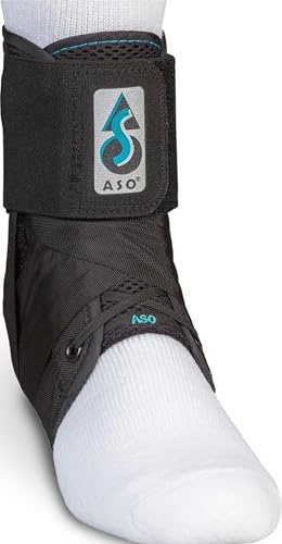 Med Spec ASO Ankle Stabilizer (X-Small, Black) – Lace Up Ankle Brace for Sprained Ankle and Peroneal Tendonitis, Orthopedic Ankle Support for Men, Women, Adults, Teens and Kids, Sports Injury Recovery, 264011