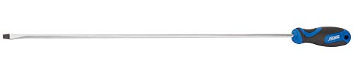Draper 865/l Uni Tournevis plat avec poignée souple, Bleu, 6.0 x 450 mm