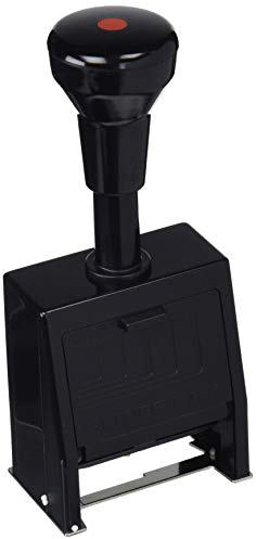 REINER Reiner Paginierstempel B6K Block 4,5 Kunststoff Blockschr, REIB6K45, 23 x 5 mm, Schwarz