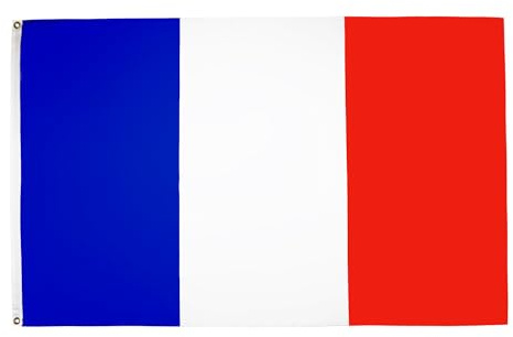 AZ FLAG - Bandera Francia - 150x90 cm - Bandera Francesa 100% Poliéster ligero Con Ojales de Metal integrados - 80g