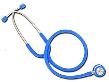 GIMA WAN double pavillon, Bleu, léger, Chrome plaqué infirmière Stéthoscope