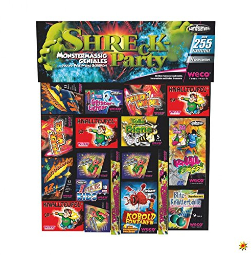 250 Teile - SHRECK PARTY - KINDERFEUERWERK