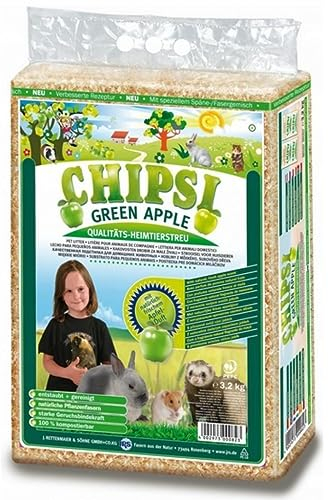 Chipsi Pomme Verte - 60L / 3,2 kg pour Petits animaux