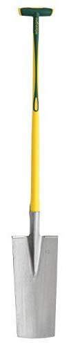 Leborgne, Louchet de Pépiniériste, 40 cm Manche Novagrip Béquille Tournée, Manche de 90 cm, Emmanchement stable et robuste grâce à la douille haute à bague renforcée