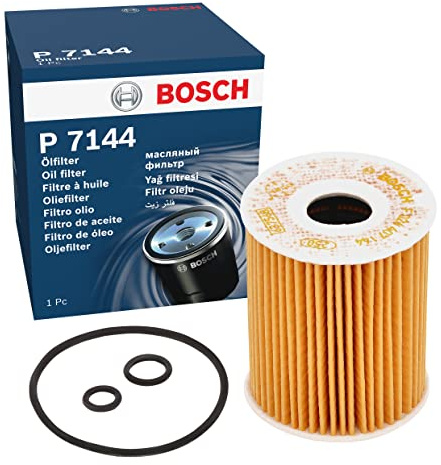Bosch Filtro Olio per Auto P7144 - Protegge l'olio motore da fuliggine e da particelle metalliche - Offre una lubrificazione efficace del motore