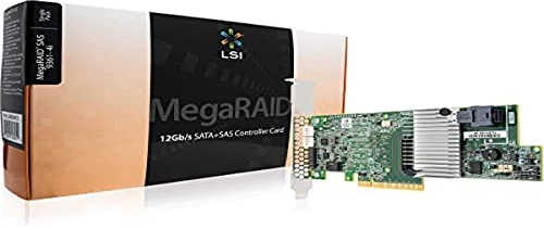 LSI Megaraid SAS/SATA 9361-4i SGL 4-Port intern 12GB/S, 05-25420-10, Schwarz