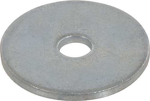 Hillman 100 Pcs Zinc Fender Washers (3/16 x 1) | Large OD Flat Washers for Bolts, Nuts & Screws | Zinc-Plated Steel Hardware for Sheet Metal, Wood & Fastening Projects