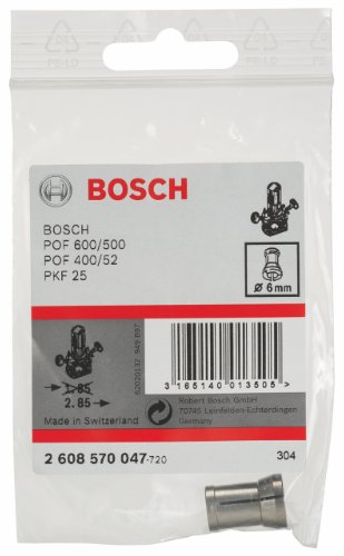Bosch Collet without Locking Nut (Ø 6mm, Accessories for Routers)