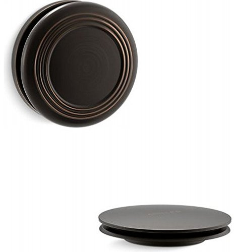 Kohler K-T37396-2BZ PureFlo Cable Bath Drain Trim with Traditional Push Button Handle, Oil Rubbed Bronze