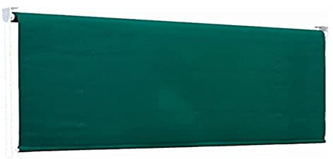 Linea Garden Friend Tenda da sole a Caduta con rullo in alluminio e copertura in poliestere, attacco a soffitto, Altezza 250 cm, Lunghezza 200 cm, colore verde unito
