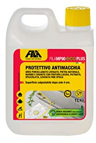 FILA Surface Care Solutions FILAMP90 Eco Plus, Protettivo Antimacchia per Marmo, Granito, Agglomerati e Pietra Naturale, 1L
