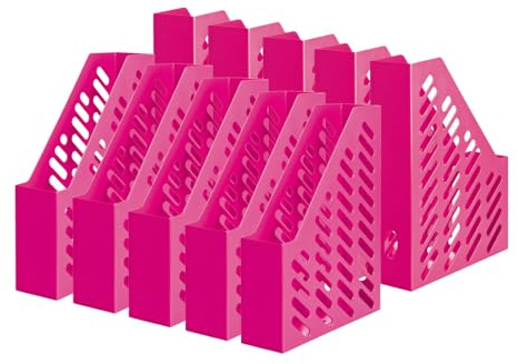 HAN Stehsammler KLASSIK – 10 STÜCK, moderner Stehsammler im trendigen Design. Funktional, hochwertig und schick bis Format DIN A4/C4, pink, 1601-56