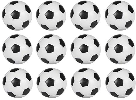 Dragon Eight Official White & Black Table Football Replacement Balls 36mm Pack of 12