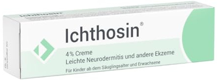 Ichthosin Creme gegen Juckreiz und Entzündung. Kortison-Alternative bei leichter Neurodermitis und Ekzemen. Belegte Wirksamkeit. Tube mit 25 g.