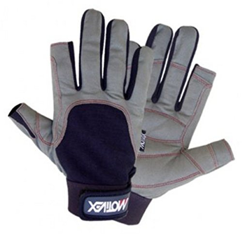 MOTIVEX Segelhandschuhe Rote Naht 2 Finger geschnitten Grösse XXXL
