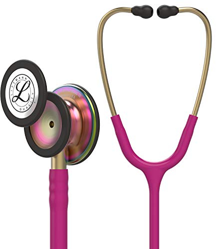 3M Littmann Classic III Fonendoscopio Para Monitorización, Acabado En Arcoíris, Tubo Color Rosa, 69 cm