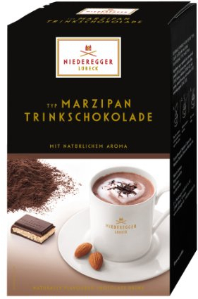 J. G. Niederegger Marzipan Trinkschokolade, Vorteilspack 100x25g Portionsbeutel lose