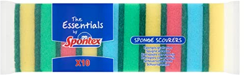 The Essentials by Spontex 10 Sponge Scourers