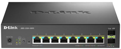 D-Link DMS-1250-10SPL Gestionado 2.5G Ethernet (100/1000/2500) Energía sobre Ethernet (PoE) Negro