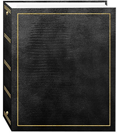 Magnetic Self-Stick 3-Ring Photo Album 100 Pages (50 Sheets), Black