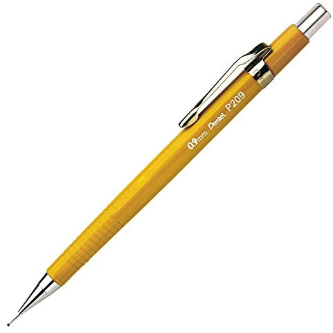 Pentel Sharp 200 P209 Druckbleistift, 0.9 mm, Härtegrad HB, gelb (1 Stück)