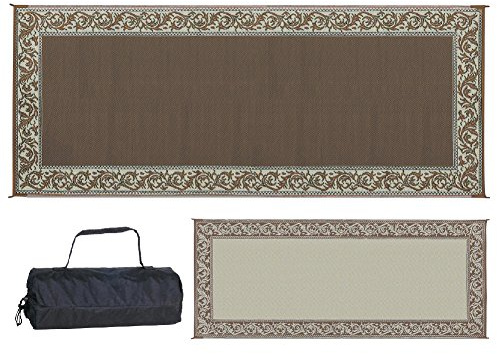 Stylish Camping RC7 Brown/Beige 8' x 20' Classical Mat, 1 Pack