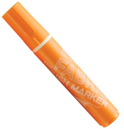 UCHIDA Marvy Fabric Brush Point Marker Art Supplies, Orange