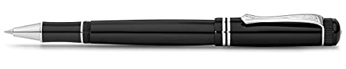 Kaweco DIA2 Gel/Ballpoint Pen Chrome I Pen Including 0.7 mm Rollerball Pen Refill in Classic Design with Ceramic Ball I Nostalgic Acrylic Gel Roller 16 cm I Chrome