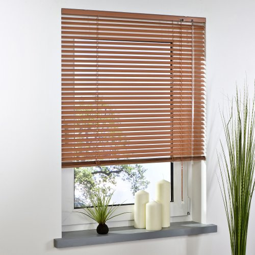 Alu-Jalousie, Aluminium-Jalousie / 120 x 160 Terracotta/Wand-und Deckenmontage, Rollo, Jalousie