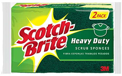 Scotch-Brite Heavy Duty Scrub Sponges, Stands Up to Stuck-on Grime, 12 Scrub Sponges