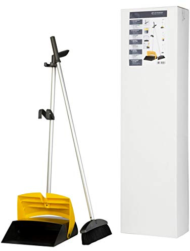 Vermop 1089005 Ergonomische Kehrgarnitur, Anthrazit, Gelb, 28 x 112 cm