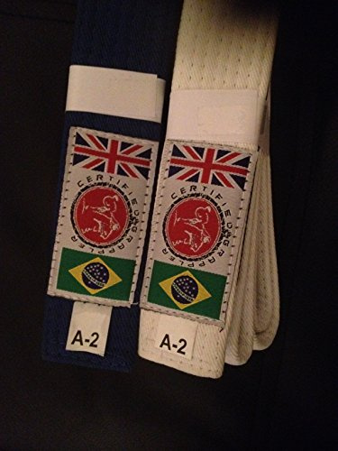 BJJ Belts Brazilian Jiu Jitsu White Blue Purple (White, A3)