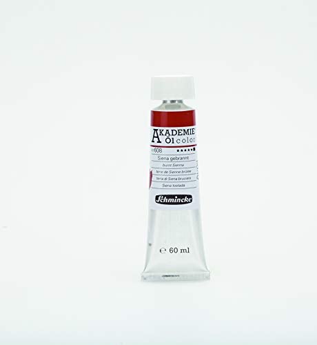 Schmincke – AKADEMIE® Öl color, feine Künstler-Ölfarben, Siena,gebrannt, 41 608 011, 60 ml Tube, höchst lichtecht, Ölmalerei