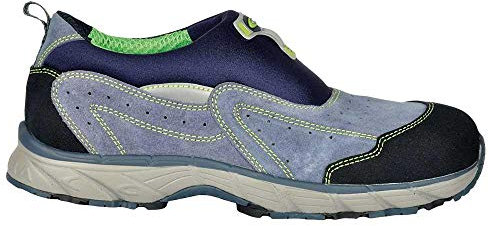 Cofra JV042-000 - Zapatos de seguridad S1P Obra Nueva cielo volando, zapatillas sin cordones o velcro talla 42