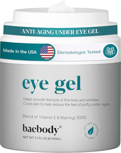 Baebody Under-Eye Gel - Advanced Cooling Under-Eye Cream For Dark Circles and Puffiness - Anti Aging and Hydrating - Beauty Gifts for Women (50 ml/1.7 fl oz)