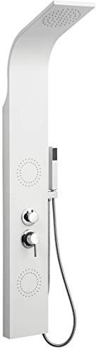 Columna de hidromasaje en aluminio blanco modelo A818